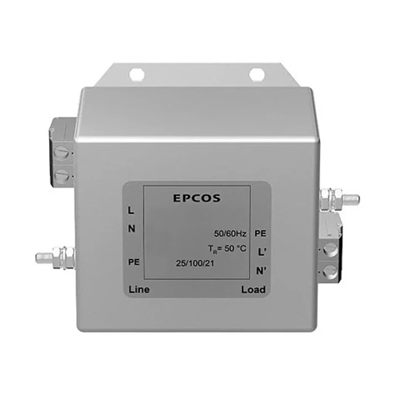 TDK Chassis Mount EMC Filter, 16A, 250V AC/DC, 50Hz/60Hz, Tab Termination, 1-Phase B84142A0016A166