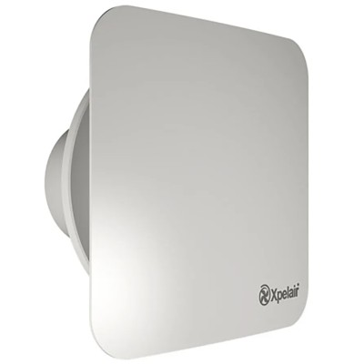 Xpelair C6 Square Ceiling, Panel, Wall, Window Extractor Fan 93172AW, 217 m³/h, 44 dBA, 150 mm Duct, 22W, IPX4, 230V