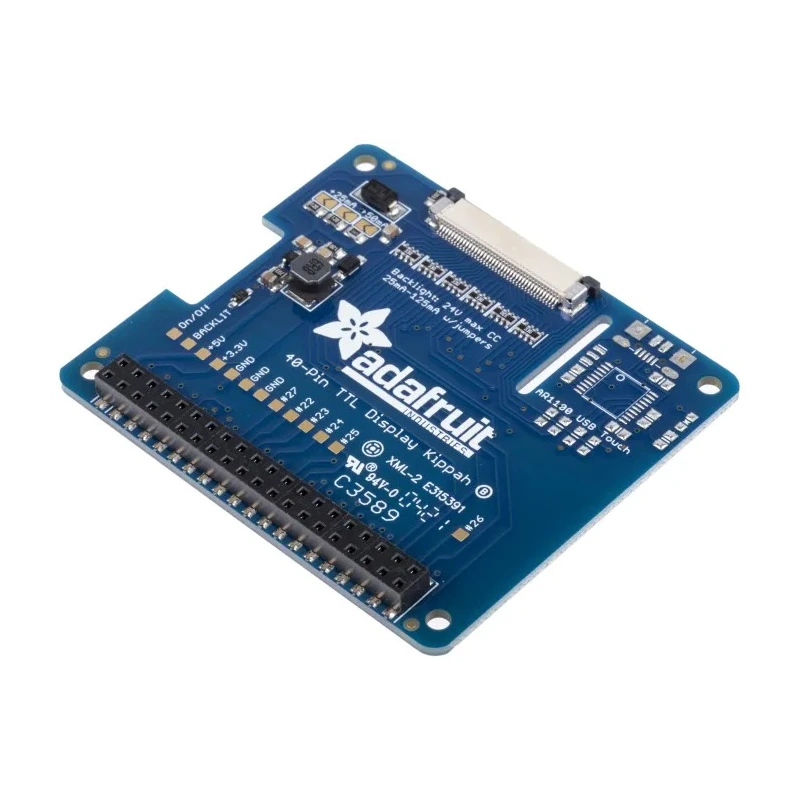 ADAFRUIT INDUSTRIES DPI TFT Kippah 5.0 Inch 800x480 Display Interface Module 2454