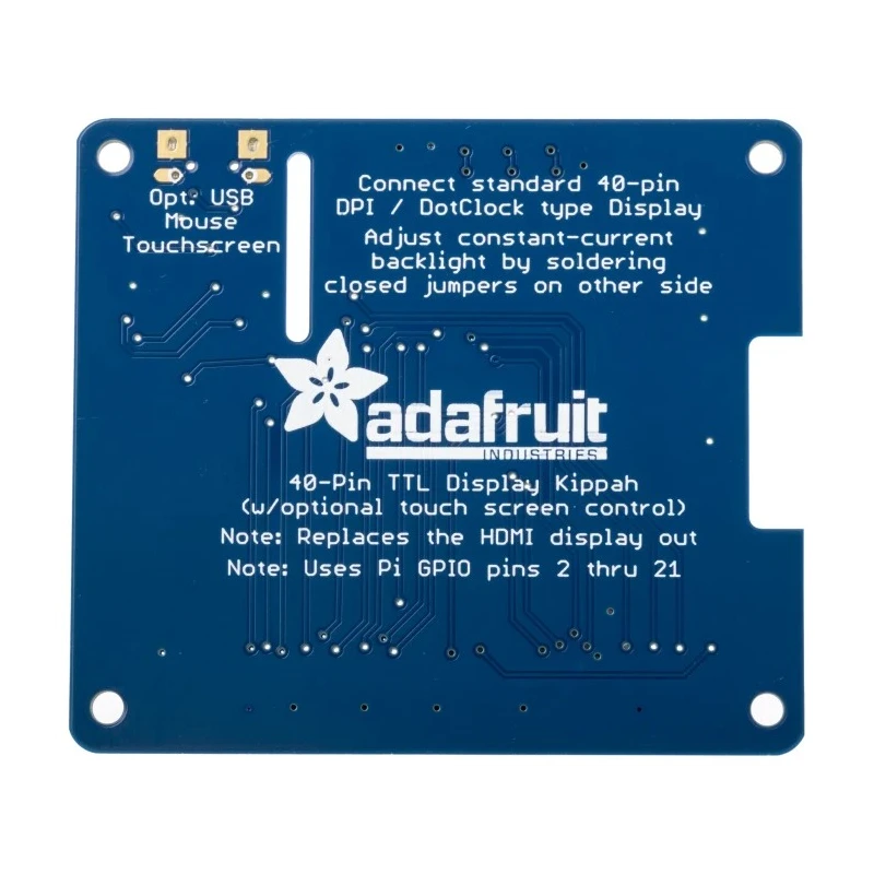 ADAFRUIT INDUSTRIES DPI TFT Kippah 5.0 Inch 800x480 Display Interface Module 2454