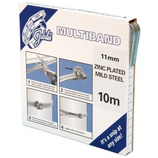 Jubilee Mild Steel Hose Clip Banding 1 Piece, 9.5–25 mm, MB1701