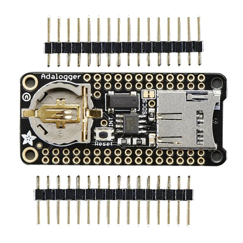 ADAFRUIT INDUSTRIES FeatherWing Datalogger Real Time Clock Add-On Board for PCF8523, Compatible with Feather 2922