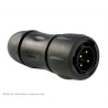 Souriau Sunbank by Eaton Circular Connector, 4 Contacts, Cable Mount, Male Socket, IP68/IP69K, 16A, 300V UTS6JC12E4P