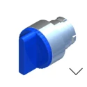 RS PRO 2 Position Illuminated Selector Switch Head, 22.5 mm Cutout, Blue Handle, Maintained, IP65 238-3913