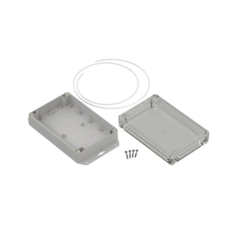 RS PRO Light Grey Transparent Lid Polycarbonate Enclosure, IP67, 60.1 x 121.5 x 179.9 mm ZP180