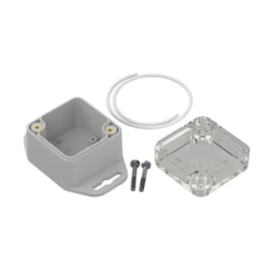 RS PRO Polycarbonate Enclosure, Light Grey, Transparent Lid, IP65, 40.1x44.8x46.1 mm, ZP45 Series 238-4062