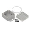 RS PRO ZP60 Series IP65 Polycarbonate Enclosure Light Grey Transparent Lid 61.1x61.3x40.1mm 238-4069