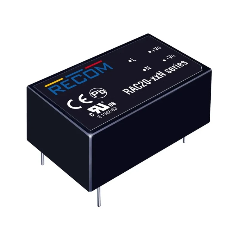 Recom RAC20-12SN Switching Power Supply, PCB Mount, 12V Output, 20W, 82% Efficiency