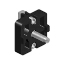RS PRO M4 Connection Plate Polyamide Glass Fibre Reinforced For Strut Profile 8 mm, Groove Size 8 mm 238-4450