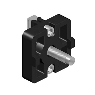 RS PRO M4 Connection Plate Polyamide Glass Fibre Reinforced For Strut Profile 8 mm, Groove Size 8 mm 238-4450