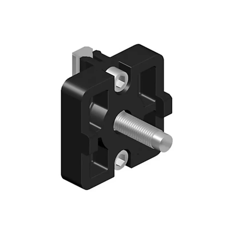 RS PRO M4 Connection Plate Polyamide Glass Fibre Reinforced For Strut Profile 8 mm, Groove Size 8 mm 238-4450
