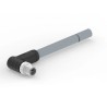 TE Connectivity Sensor Actuator Cable, Male 5-Way M12 Right Angle to Unterminated, 5 m, 63V, IP67 T41612B9L25-005