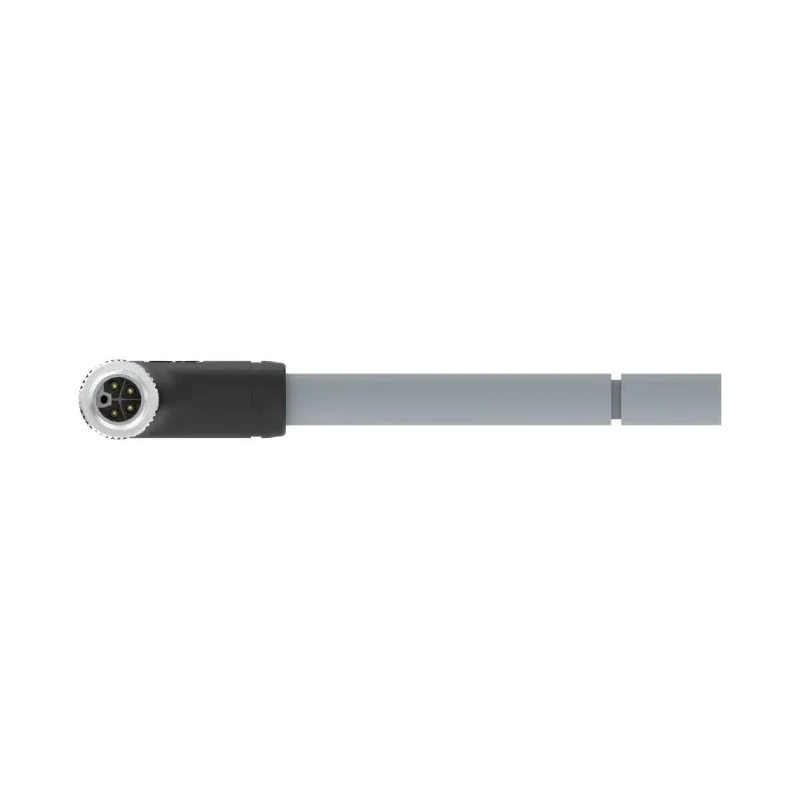 TE Connectivity Sensor Actuator Cable, Male 5-Way M12 Right Angle to Unterminated, 5 m, 63V, IP67 T41612B9L25-005