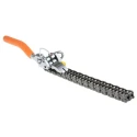 Bahco Chain Wrench 160 mm Jaw Capacity, 520 mm Length, Plastic Handle, Alloy Steel, Chrome Finish TAHBE64520