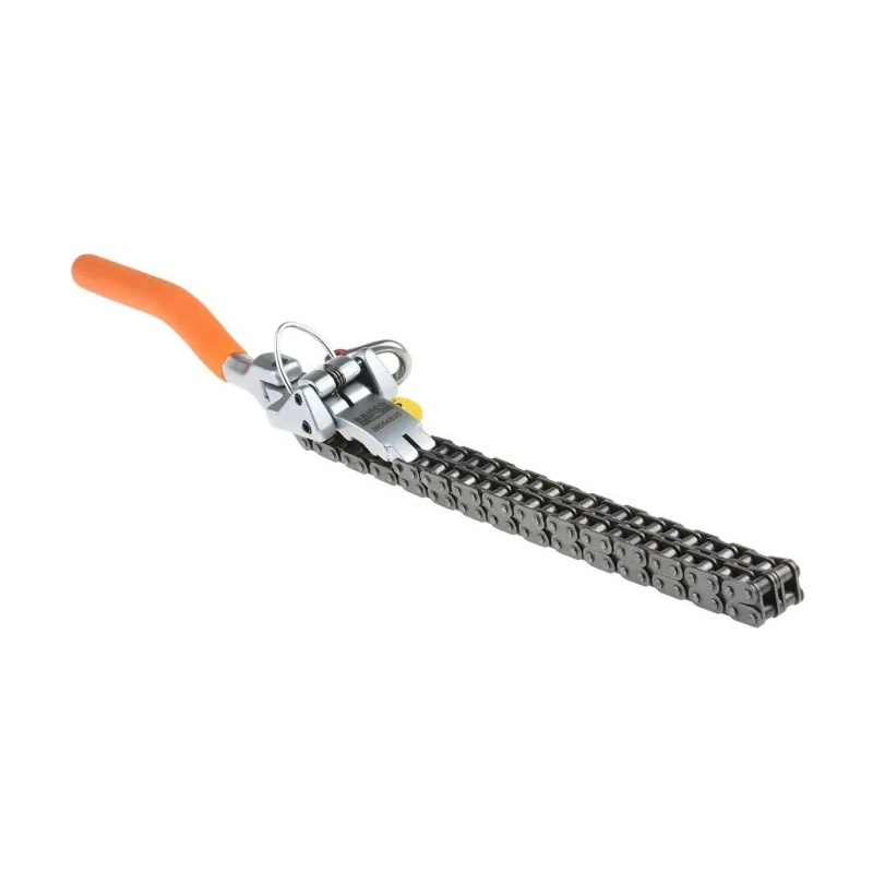 Bahco Chain Wrench 160 mm Jaw Capacity, 520 mm Length, Plastic Handle, Alloy Steel, Chrome Finish TAHBE64520