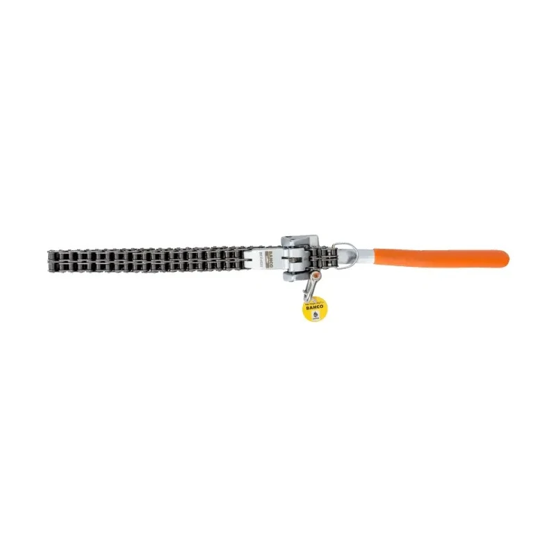 Bahco Chain Wrench 160 mm Jaw Capacity, 520 mm Length, Plastic Handle, Alloy Steel, Chrome Finish TAHBE64520