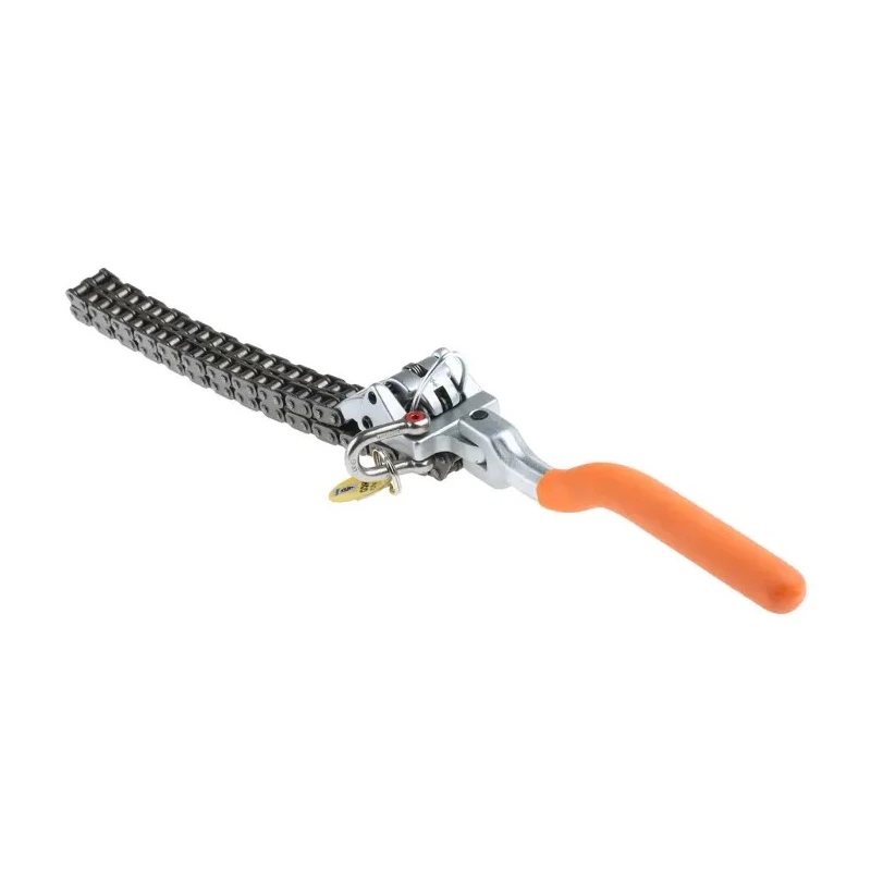 Bahco Chain Wrench 160 mm Jaw Capacity, 520 mm Length, Plastic Handle, Alloy Steel, Chrome Finish TAHBE64520