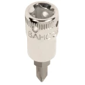 Bahco Screwdriver Bit PH3, 1/4 in Square Drive, High Alloy Steel, 36mm Length, TAH08-PH3