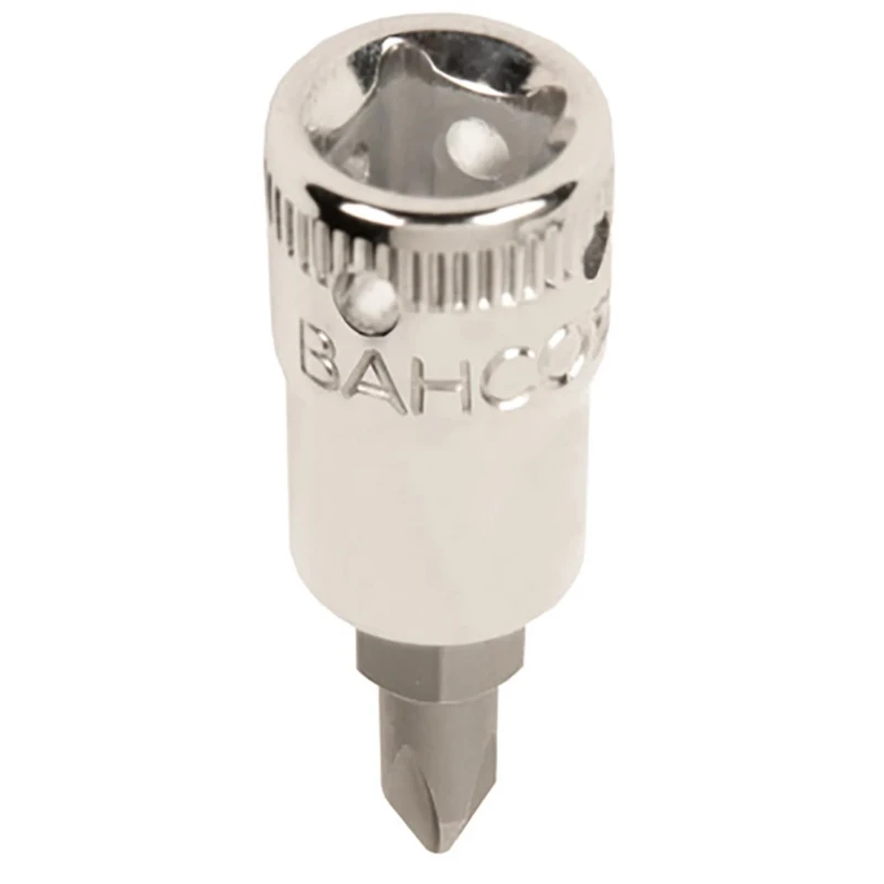 Bahco Screwdriver Bit PH3, 1/4 in Square Drive, High Alloy Steel, 36mm Length, TAH08-PH3