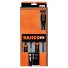 Bahco Screwdriver Set, Phillips and Slotted Tips, 4-Piece, Standard Type, B219.004