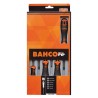 Bahco 6-Piece Phillips, Pozidriv, Slotted Standard Screwdriver Set B219.026
