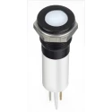 RS PRO White Panel Mount Indicator, 220V AC, 3mA, Solder Lug, IP67, Flush Bezel 124-6430