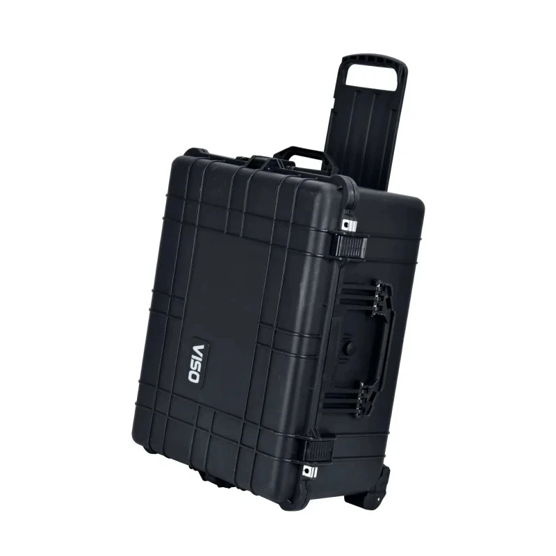RS PRO Waterproof Wheeled Transit Case, 626x492x305 mm, Plastic Polypropylene, IP67 Watertight, 124-6582