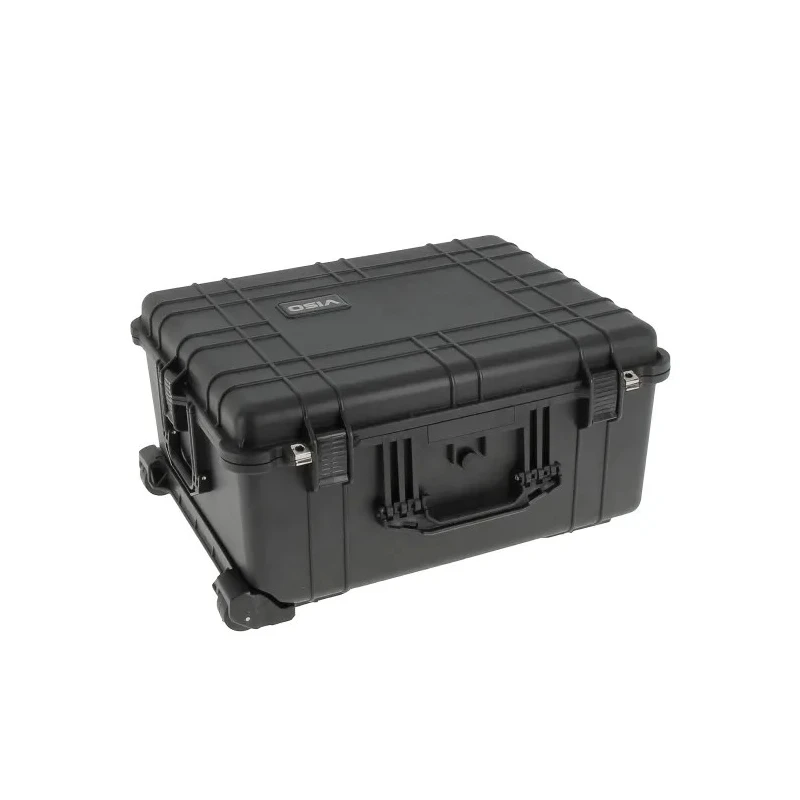 RS PRO Waterproof Wheeled Transit Case, 626x492x305 mm, Plastic Polypropylene, IP67 Watertight, 124-6582