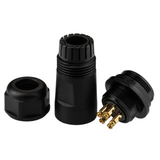 RS PRO Circular Connector 5 Contacts Cable Plug & Socket IP68 Threaded SP21 Series 124-6694
