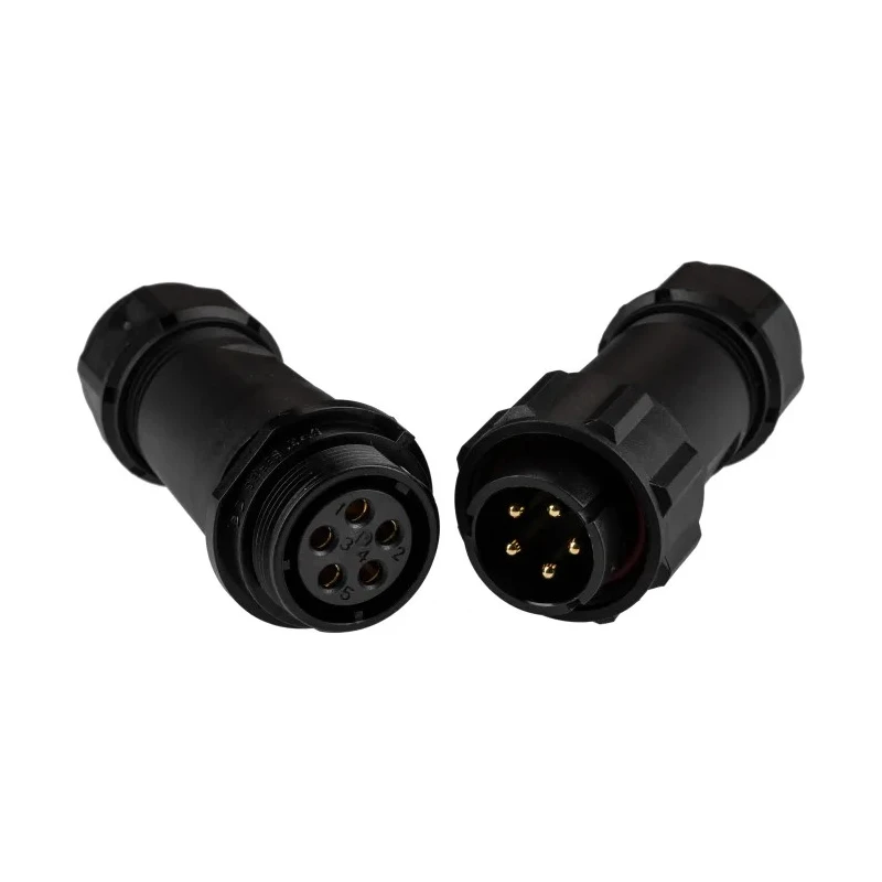 RS PRO Circular Connector 5 Contacts Cable Plug & Socket IP68 Threaded SP21 Series 124-6694