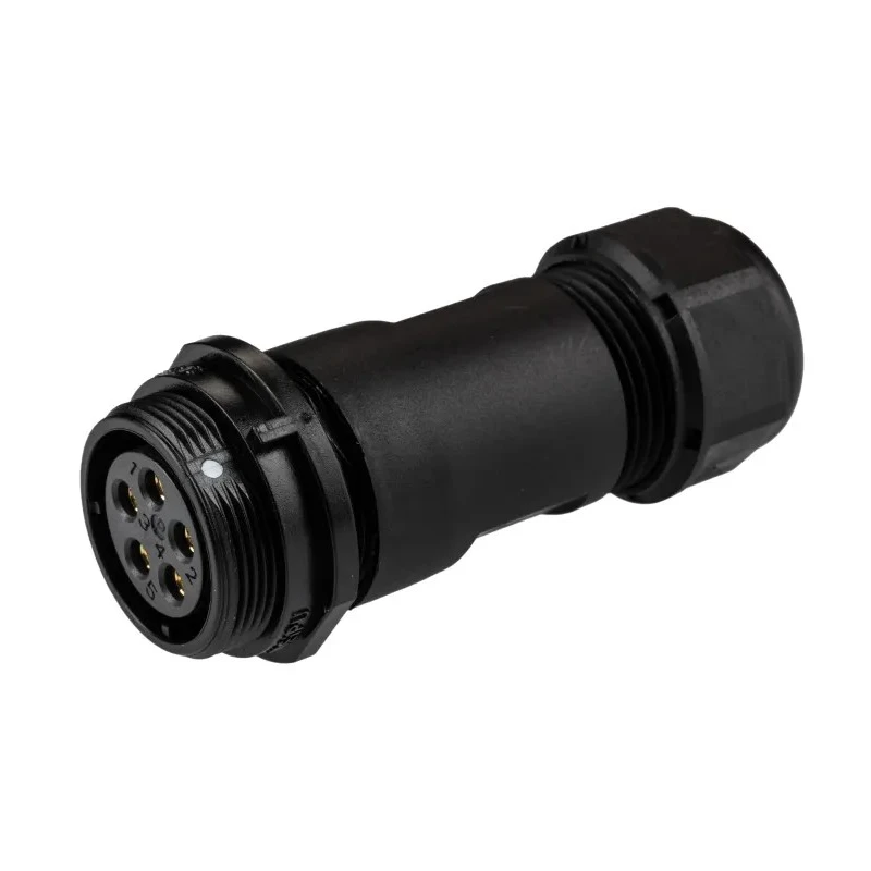 RS PRO Circular Connector 5 Contacts Cable Plug & Socket IP68 Threaded SP21 Series 124-6694