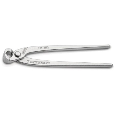 Knipex Bevel Concreters Nipper, Russian Plier, 220mm, Tool Steel, Grip Plastic 99 04 220