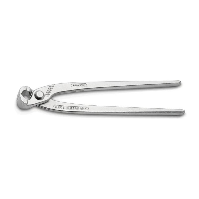 Knipex Bevel Concreters Nipper, Russian Plier, 220mm, Tool Steel, Grip Plastic 99 04 220