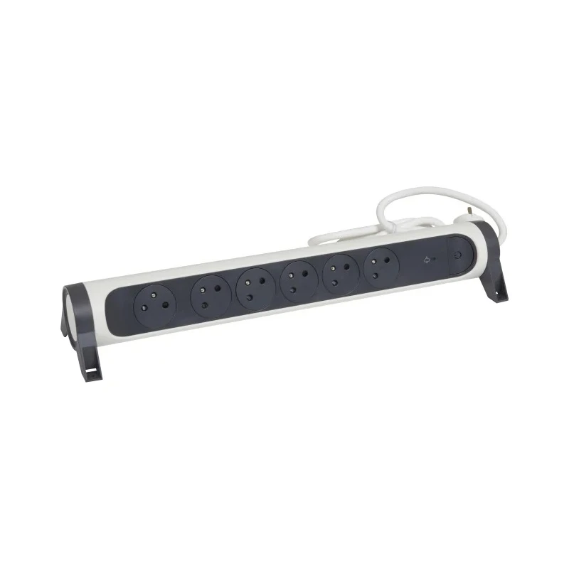 Legrand 6 Socket Type E Extension Lead 1.5m, 16A, 3680W, IK04, UV Resistant, Halogen Free 049419