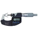 Mitutoyo External Micrometer Digital V-Anvil, Metric, ±0.004 mm Accuracy, 0.001 mm Resolution 314-251-30