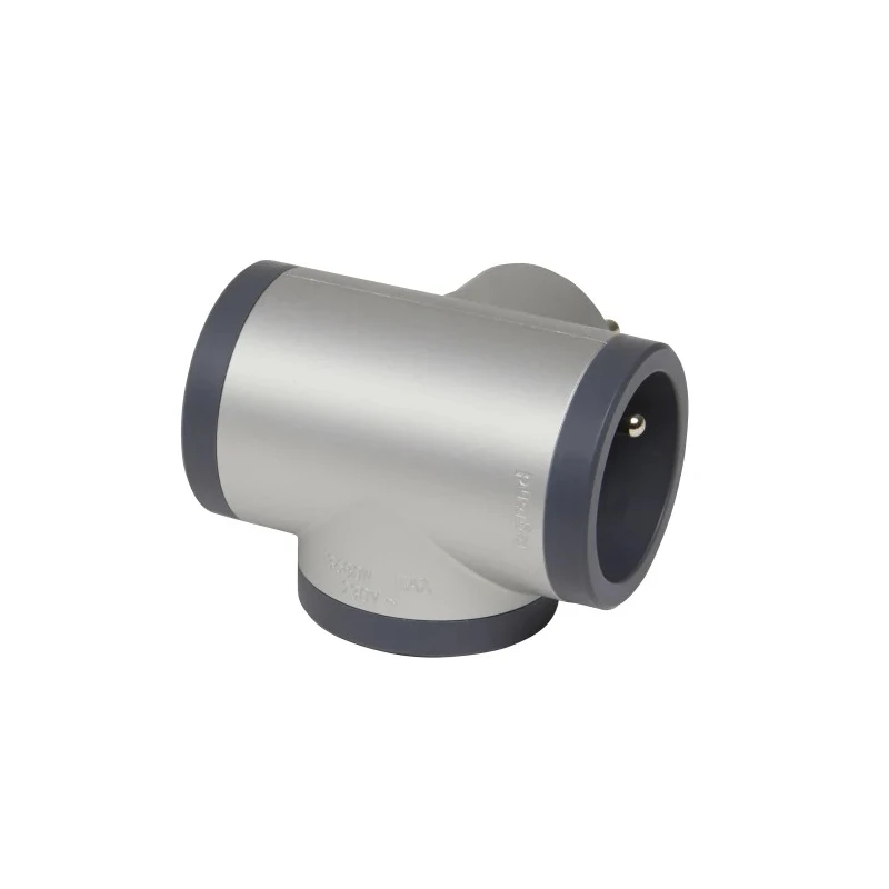 Legrand Multi-Outlet Plug 16A France/Germany/Belgium, Plug-in Plastic, Type E, 049438