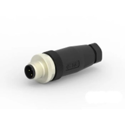 TE Connectivity Circular Connector 3 Contacts, Cable Mount, M12 Plug, Male, IP67, Straight, 4A, 250V T4111002031-000