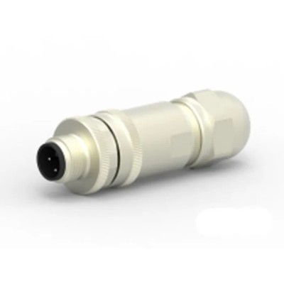 TE Connectivity Circular Connector, 3 Contacts, Cable Mount, M12 Plug, Male, IP67, 4A, 250V, Gold-Plated, T4111012031-000