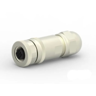TE Connectivity Circular Connector 5 Contacts Cable M12 Socket Female IP67 Brass T4110412051-000