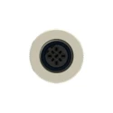TE Connectivity Circular Connector 5 Contacts Cable M12 Socket Female IP67 Brass T4110412051-000