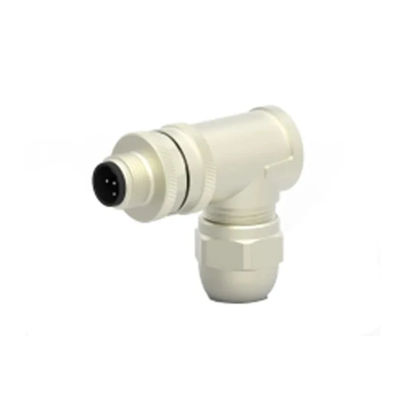 TE Connectivity Circular Connector, 5 Contacts, Cable Mount, M12 Plug, Male, IP67, 125V, 4A, Brass, Right T4113412051-000