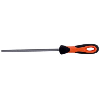 Bahco Second Cut Round Engineers File with Handle, 250 mm Length, 10 mm Width 1-230-10-2-2