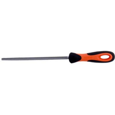 Bahco Second Cut Round Engineers File with Handle, 250 mm Length, 10 mm Width 1-230-10-2-2