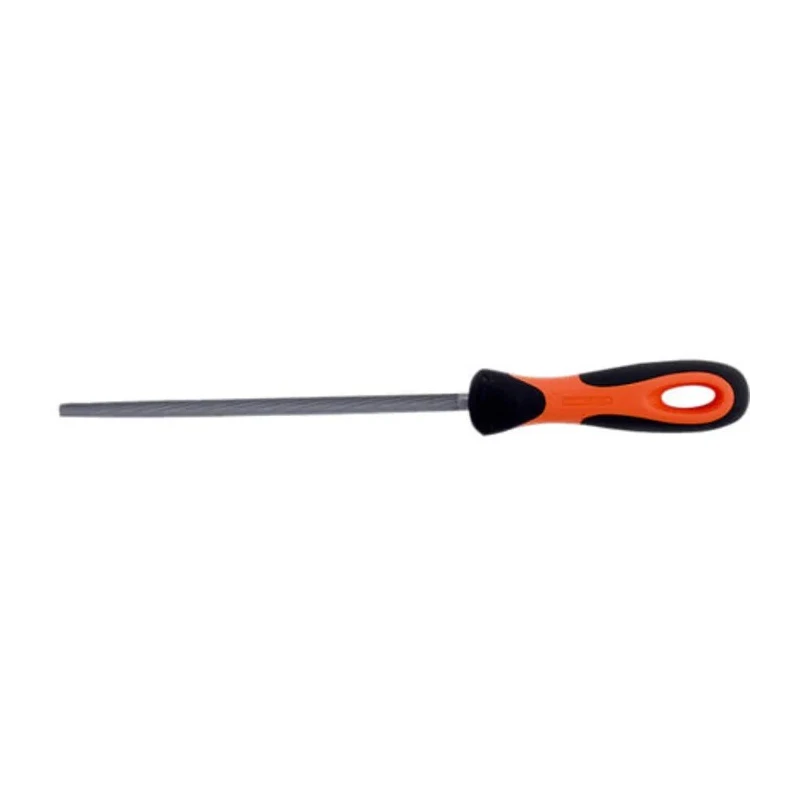 Bahco Second Cut Round Engineers File with Handle, 250 mm Length, 10 mm Width 1-230-10-2-2