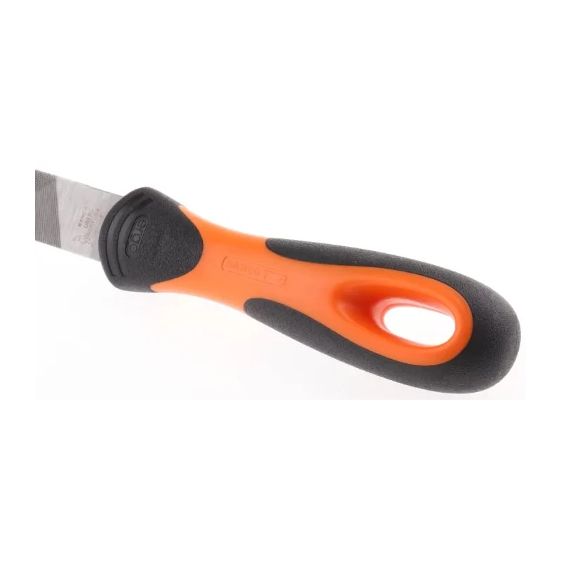 Bahco Second Cut Round Engineers File with Handle, 250 mm Length, 10 mm Width 1-230-10-2-2
