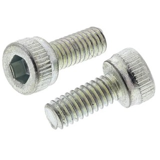 RS PRO Bright Zinc Steel Hex Socket Cap Screw, M6 x 8 mm, Hex Drive, DIN 912, Grade A 124-7270