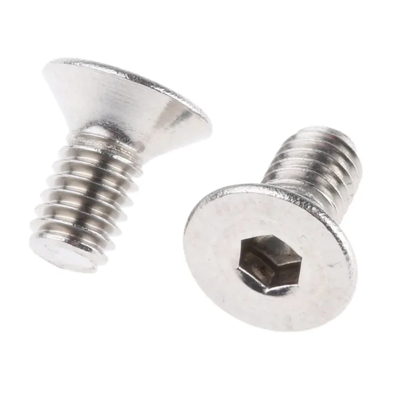 RS PRO Plain Stainless Steel Hex Socket Countersunk Screw, M10 x 60 mm, ISO 10642, A4 Grade 124-7262
