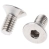 RS PRO Plain Stainless Steel Hex Socket Countersunk Screw, M10 x 60 mm, ISO 10642, A4 Grade 124-7262