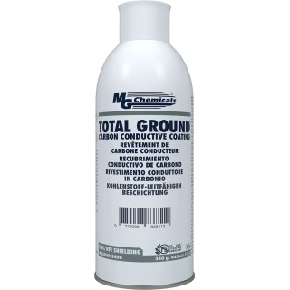 MG Chemicals Black Acrylic Conductive Lacquer Aerosol, 360 ml, 120°C Max, Grounding & RF Shielding 838AR-340g
