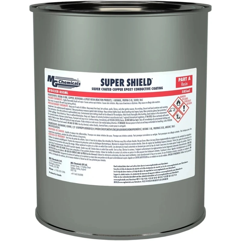 MG Chemicals Brown Silvered Copper Epoxy Conductive Paint, Aerospace, Automotive, Engine, Military Equipment 843ER-800ml
